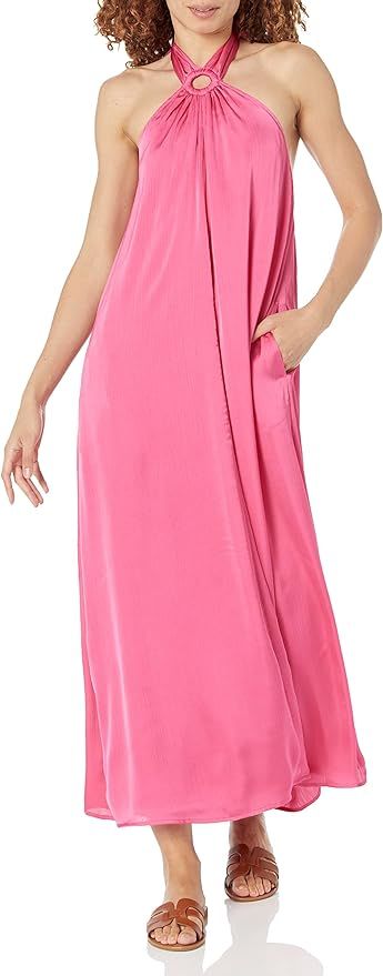 The Drop Women's Shaana Striped Halter Neck Maxi Dress | Amazon (US)