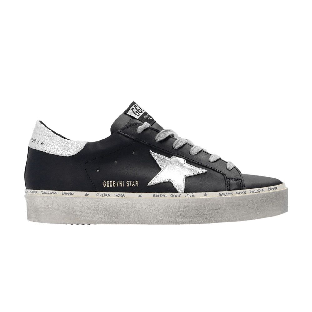 Golden Goose Hi Star 'Black Silver' Sneakers | GOAT