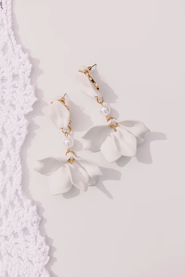 Chic And Sincere Earrings In White • Impressions Online Boutique | Impressions Online Boutique
