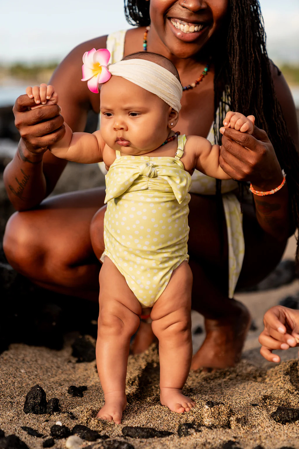 Mini Sweetheart One Piece | Lime Drop | Coral Reef Swim