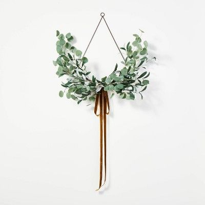 Wire Wreath with Ribbon - Threshold™ designed with Studio McGee | Target