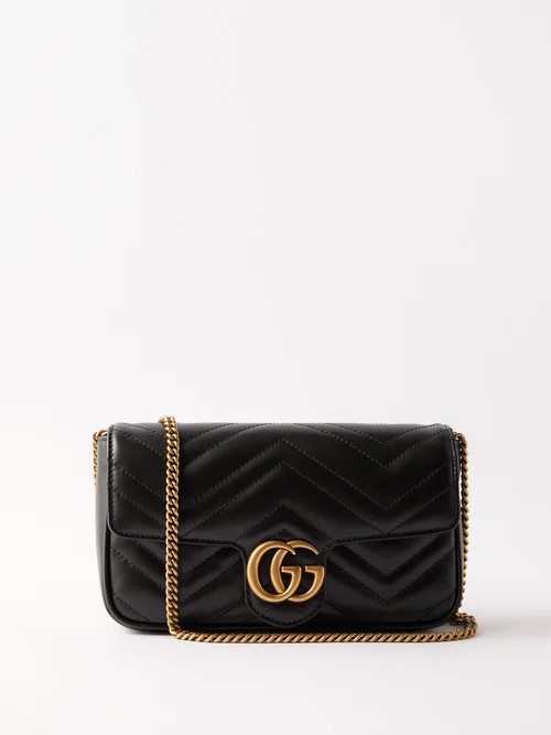 Gucci - GG-marmont Mini Matelassé-leather Cross-body Bag - Womens - Black | Matches (US)
