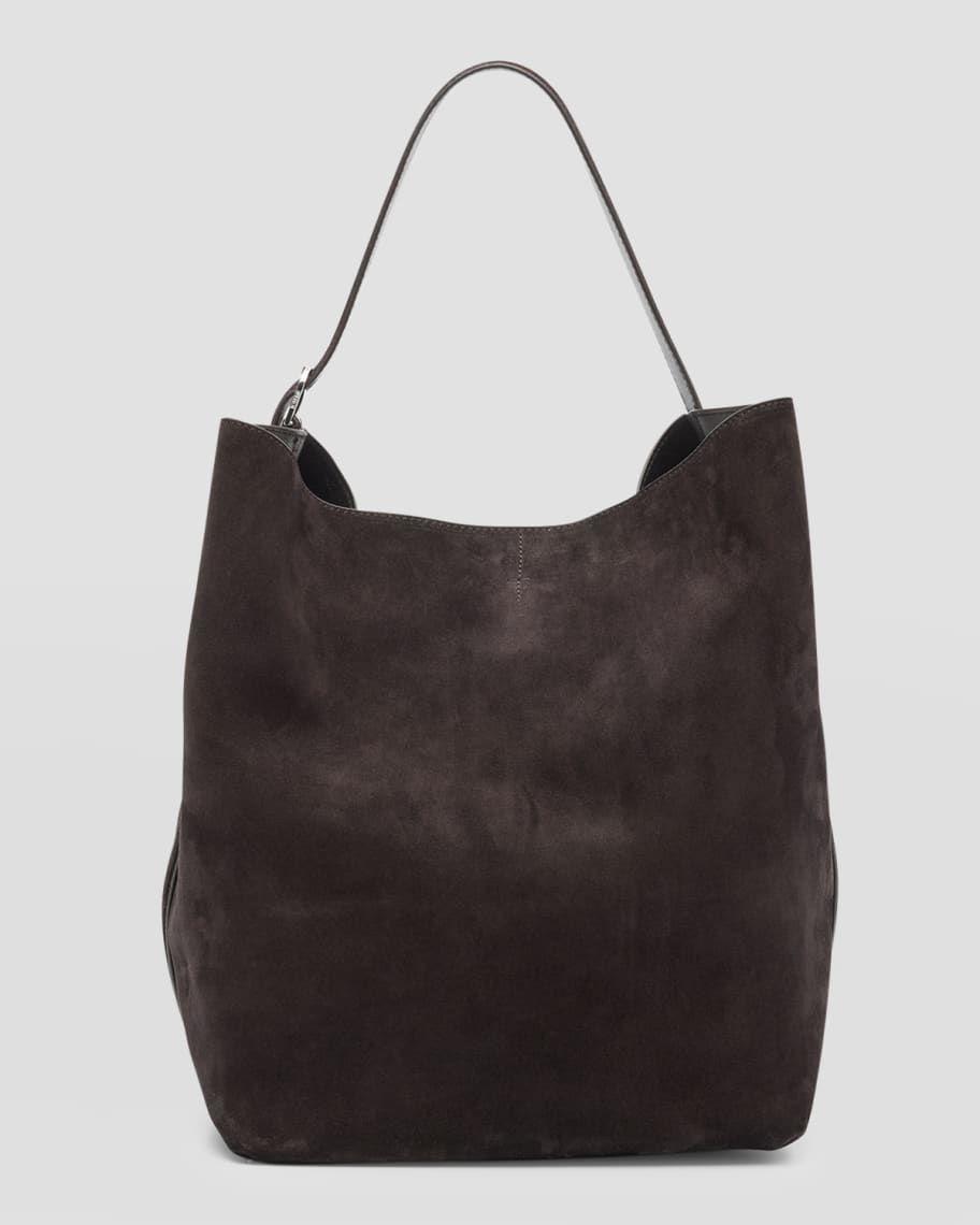 Toteme Belted Tote Bag in Suede | Neiman Marcus