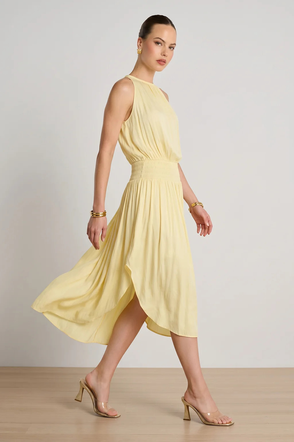 Emelia Halter Dress - Sunshine Yellow | The Noli Shop