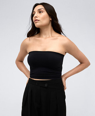 Women's Seamless Cropped Tube Top | Macy's
