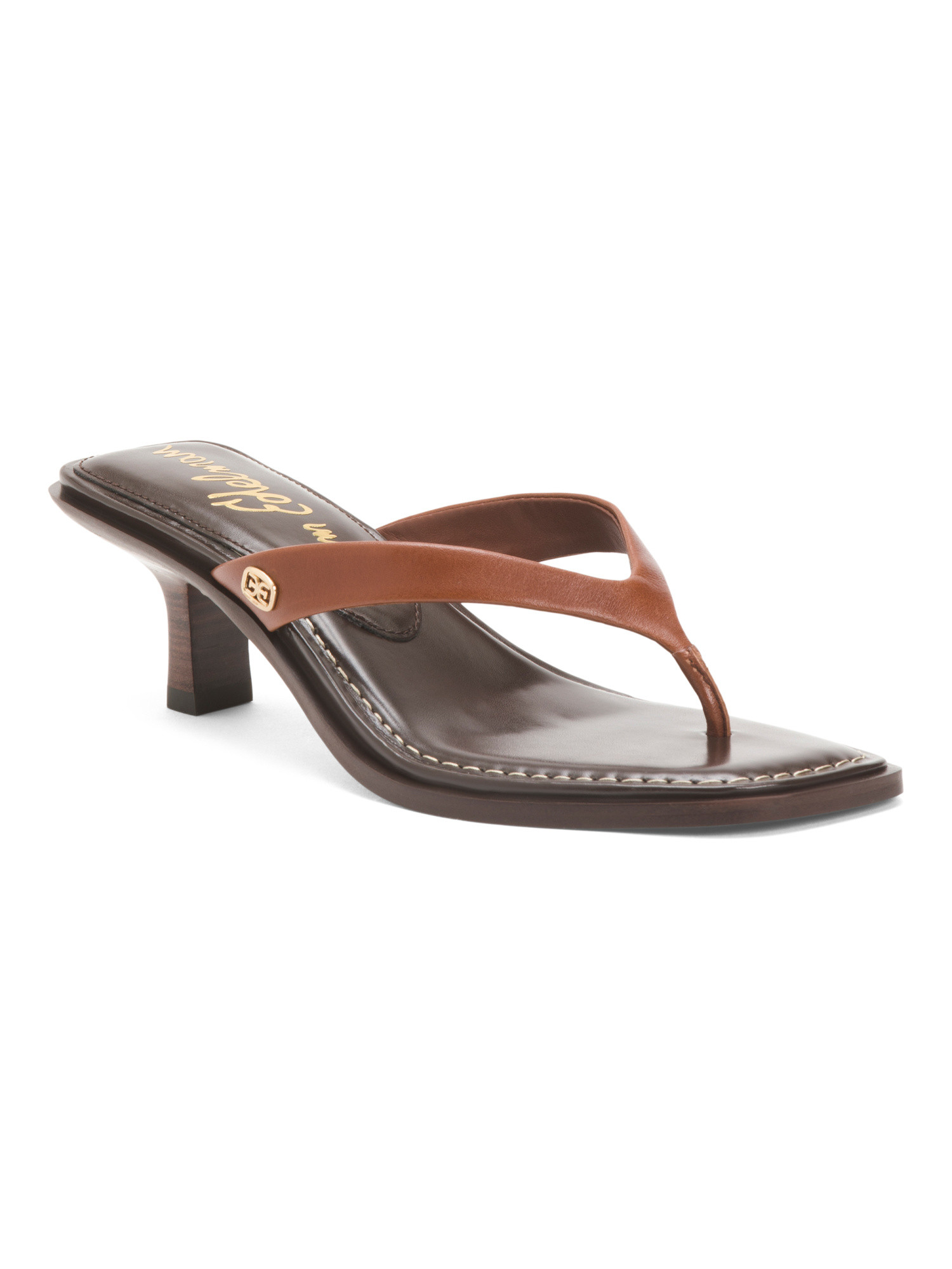 Leather Dollie Thong Heeled Sandals | Women's Shoes | Marshalls | Marshalls