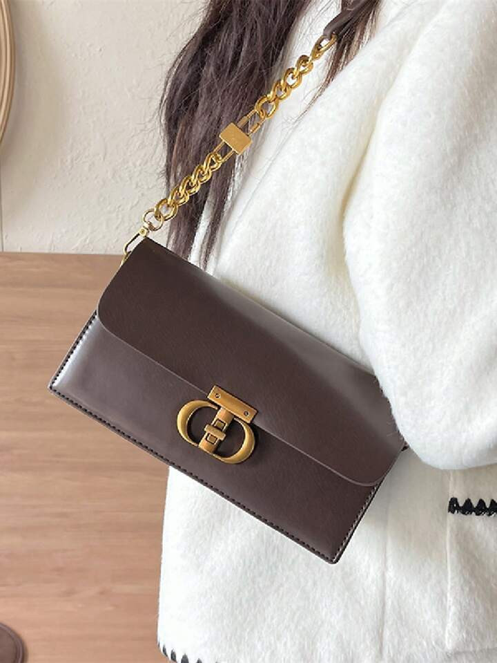 Sac À Bandoulière En PU Avec 2 Bretelles De Remplacement, Sac À Bandoulière Tendance De Coule... | SHEIN