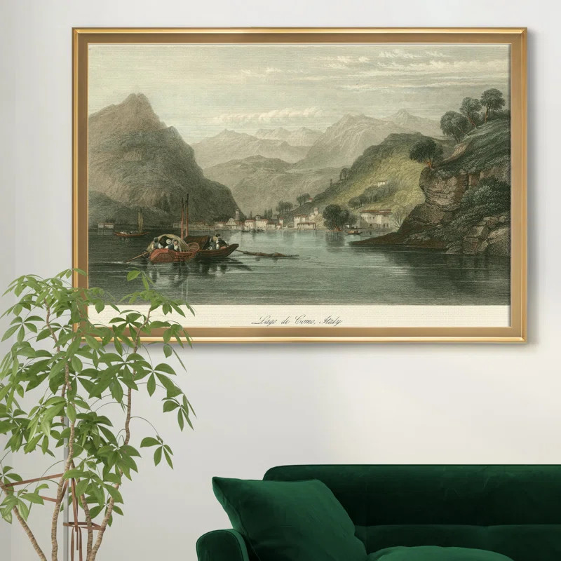 Lago Di Como, Italy Framed On Canvas Print | Wayfair North America