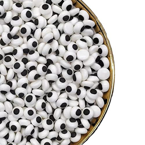 crystalyhj Edible Candy Eyes sprinkles Toppers 4.7oz for Cakes, Cupcakes, Cookies, Ice cream, Drinks, Cocktails, Milk shakes Decortions (small-white) | Amazon (US)