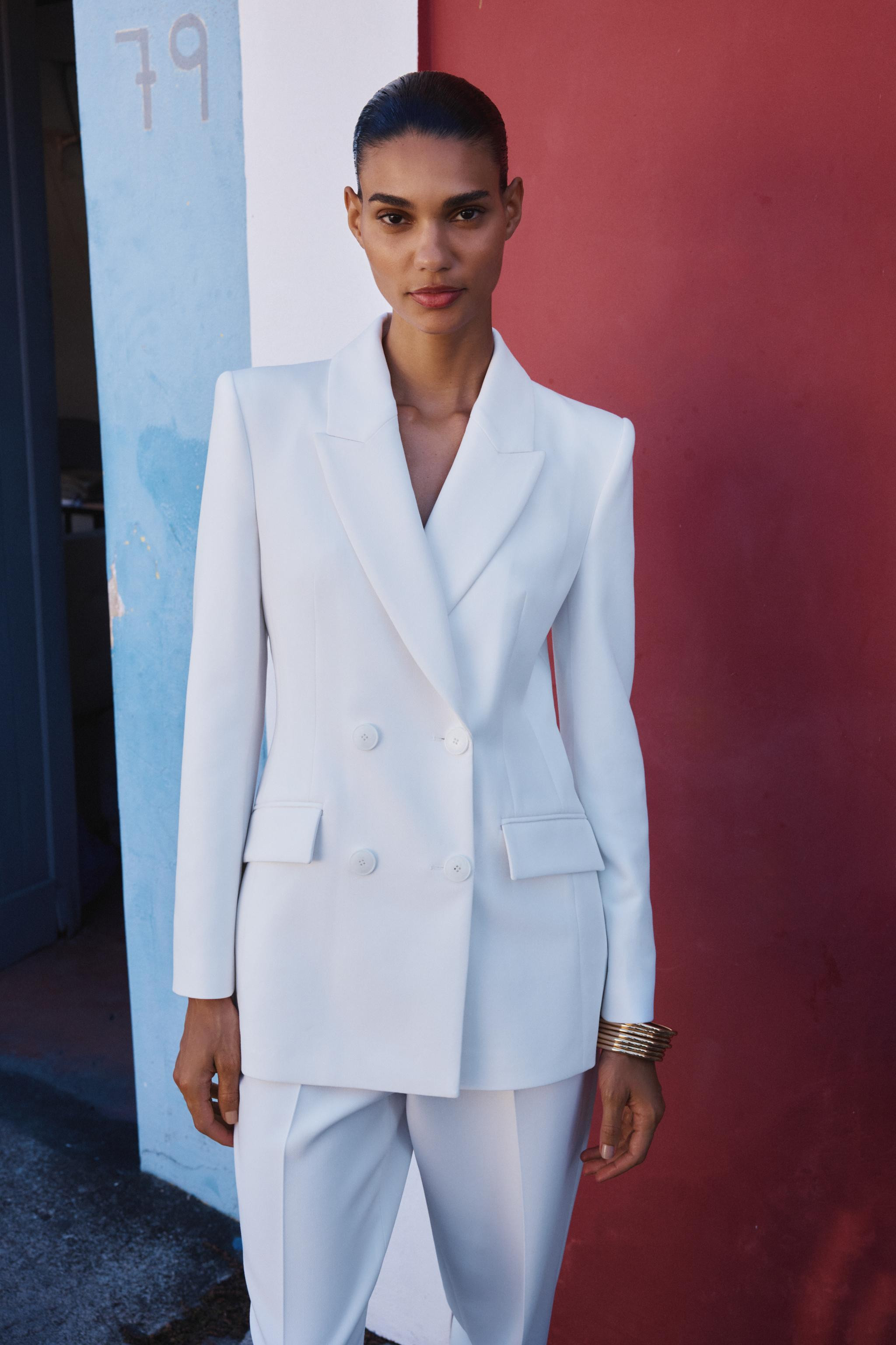 DOUBLE BREASTED SHOULDER PAD BLAZER | Zara US