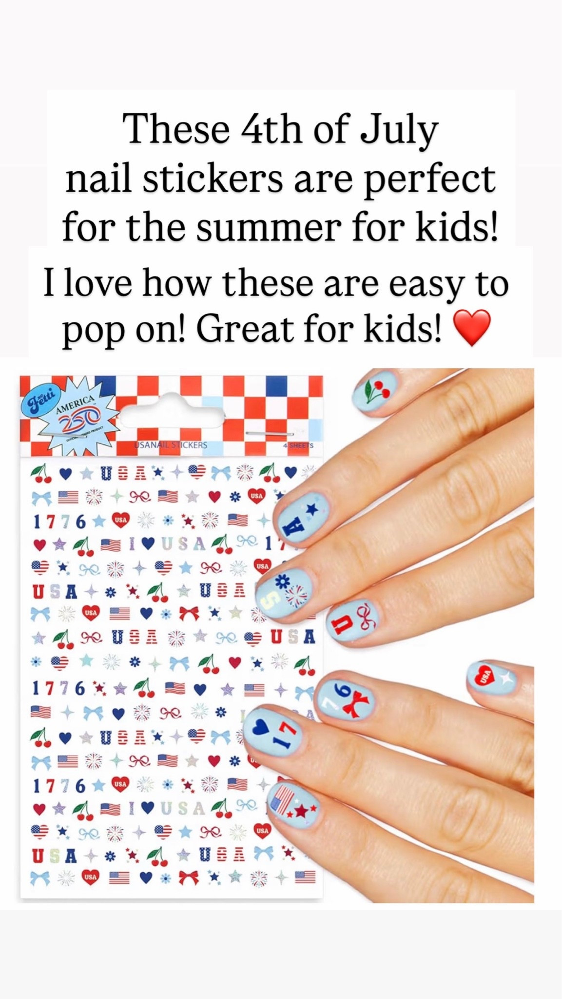 4th of July nail stickers for girls

#LTKKids #LTKBeauty