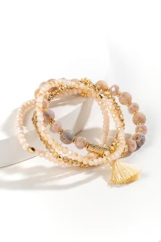 Karlie Beaded Stretch Bracelet Set | Francesca's