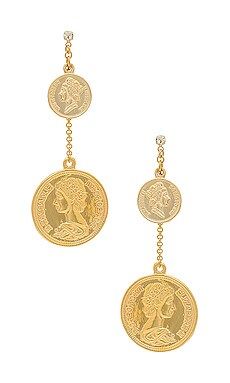 SHASHI Coin Drop Earring in Gold from Revolve.com | Revolve Clothing (Global)