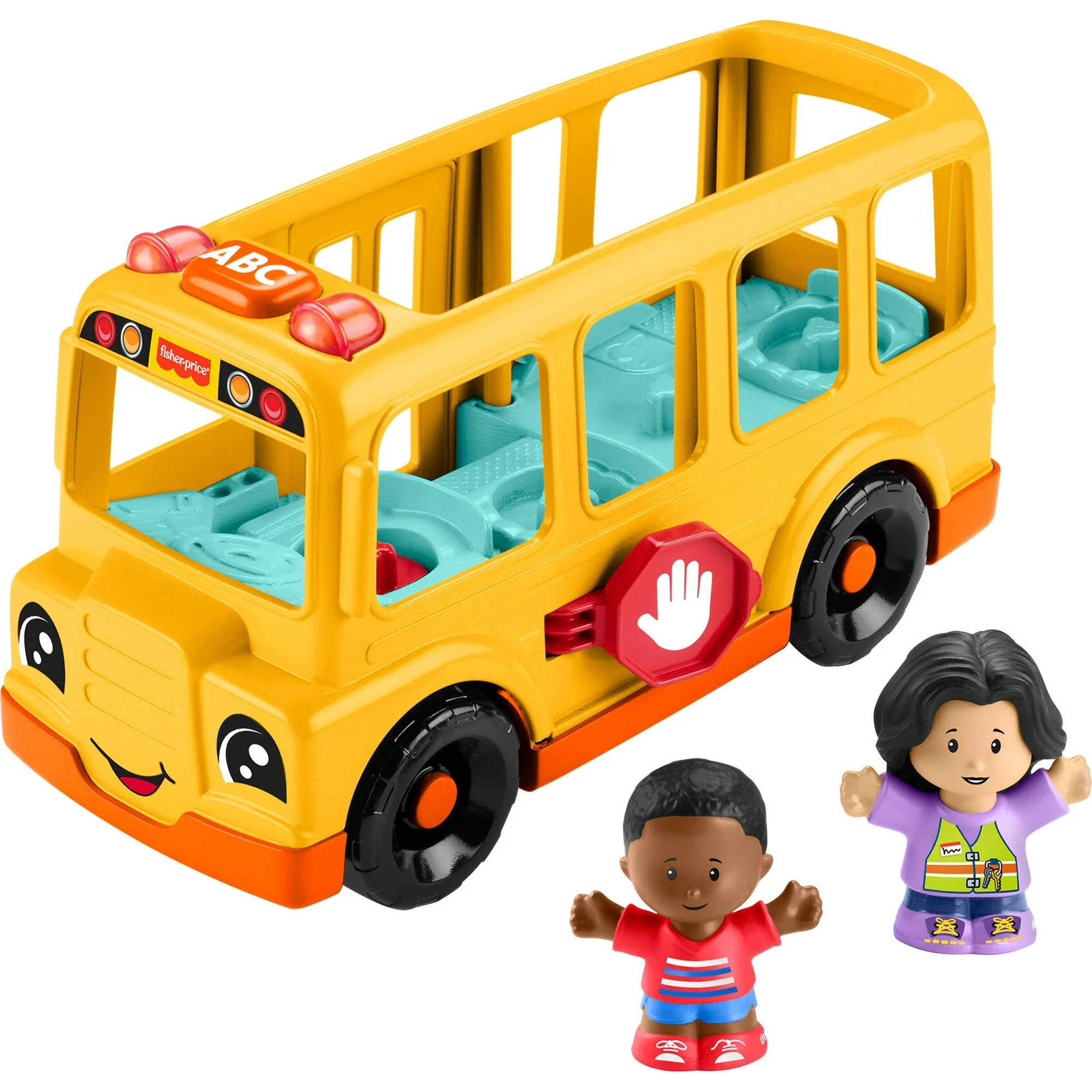 Fisher-Price Little People School Bus Musical Toddler Toy Vehicle with 2 Figures | Walmart (US)