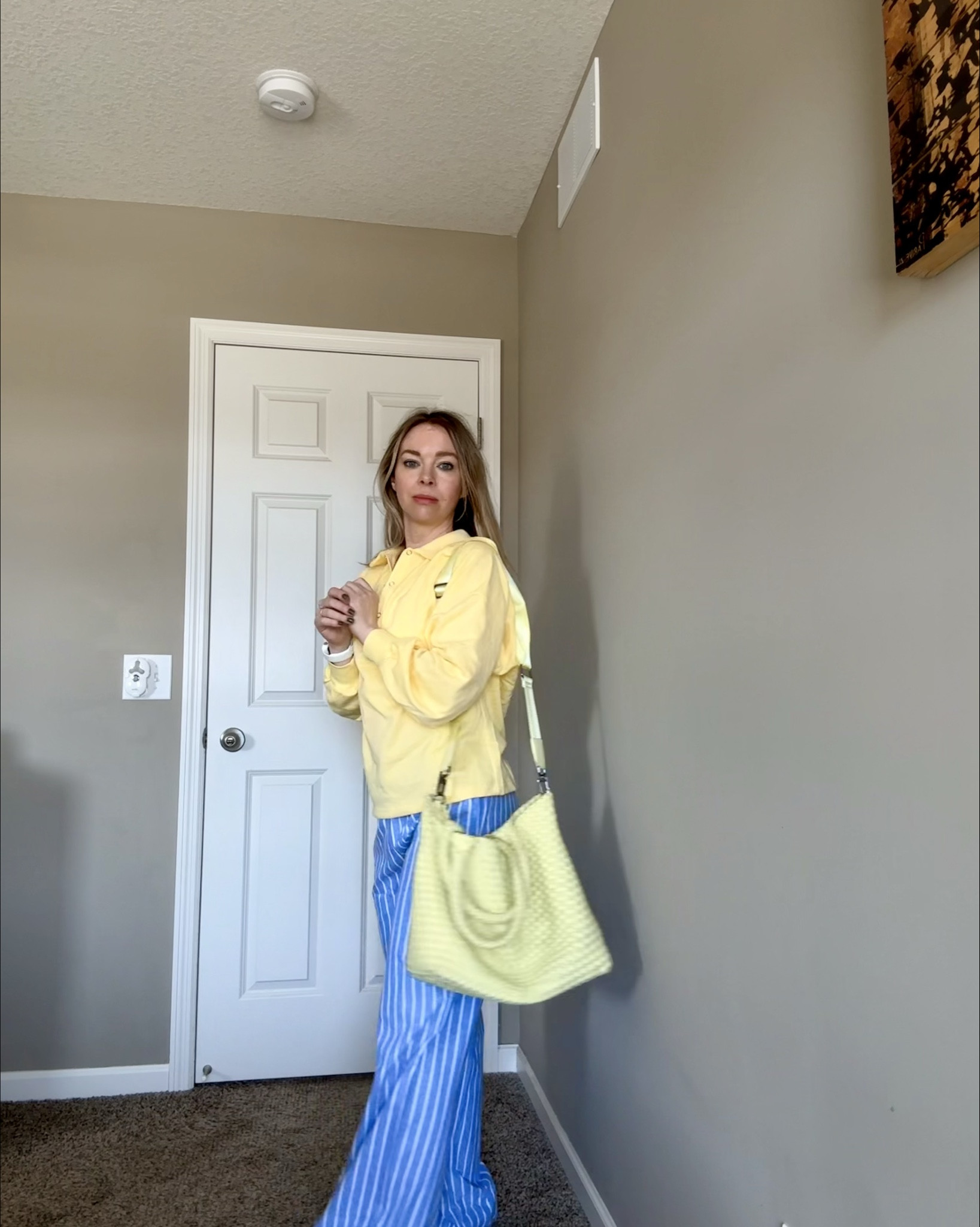 Spring color combo I didn’t expect to love this much

Butter yellow + soft blue stripes feels fresh but still easy to wear. Lightweight layers, relaxed fit pants, and a pop bag make this one of those outfits you throw on and still look put together.

Search terms: spring outfit, butter yellow outfit, striped pants outfit, casual chic mom style, everyday outfit ideas

#LTKPetite #LTKmomlife #LTKootd