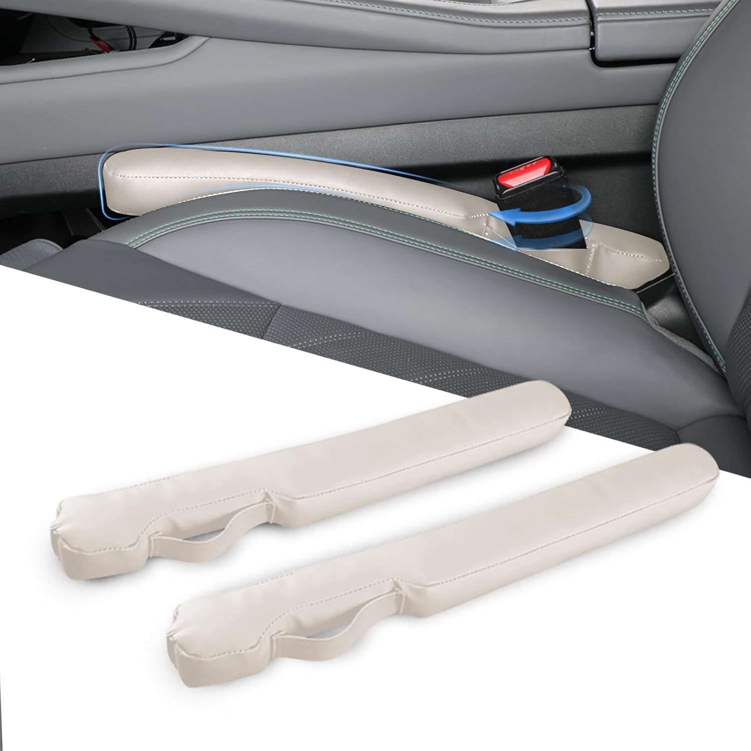 Homaupt Leather Car Seat Gap Filler Universal for Car Truck SUV to Block The Gap Between Seat and... | Amazon (US)