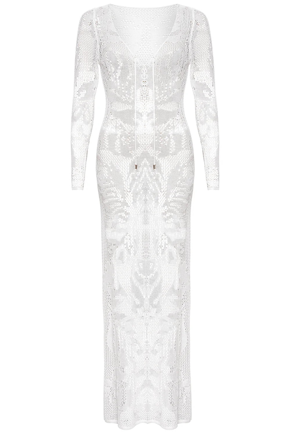 Cancun Crochet White Dress | VETCHY LLC