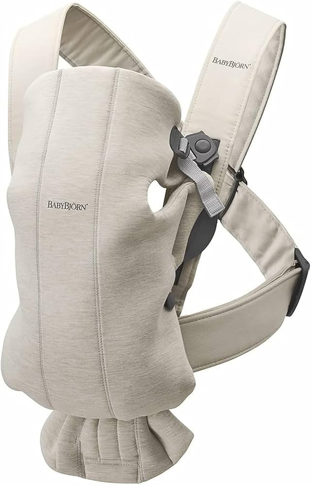 BabyBjörn Baby Carrier Mini, 3D Jersey, Light Beige | Amazon (US)