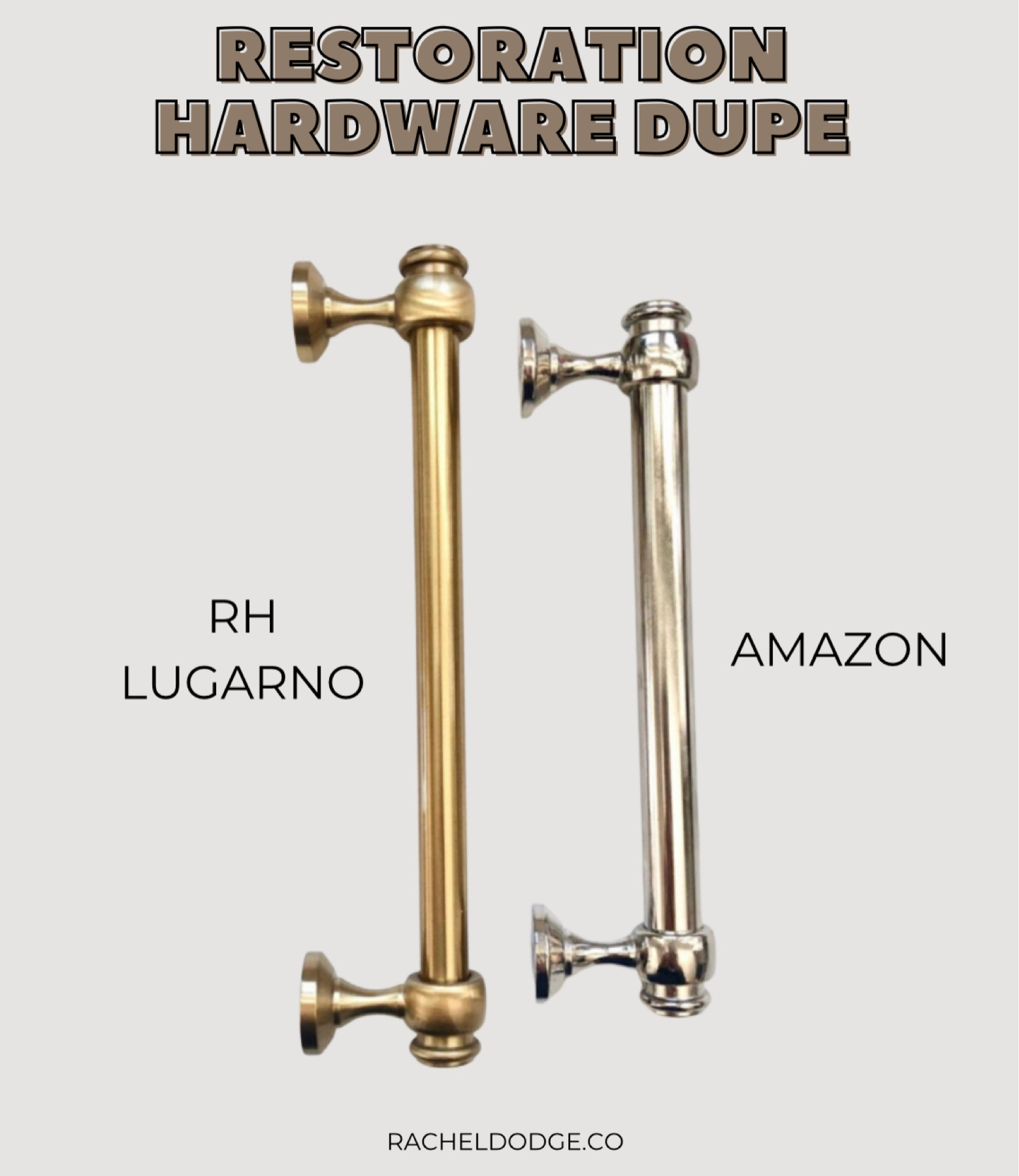Restoration Hardware cabinet hardware Lugarno dupe from Amazon!
#restorationhardware #amazonfinds #amazon #amazonfind #amazonhome #amazonhomefind 

#LTKhome