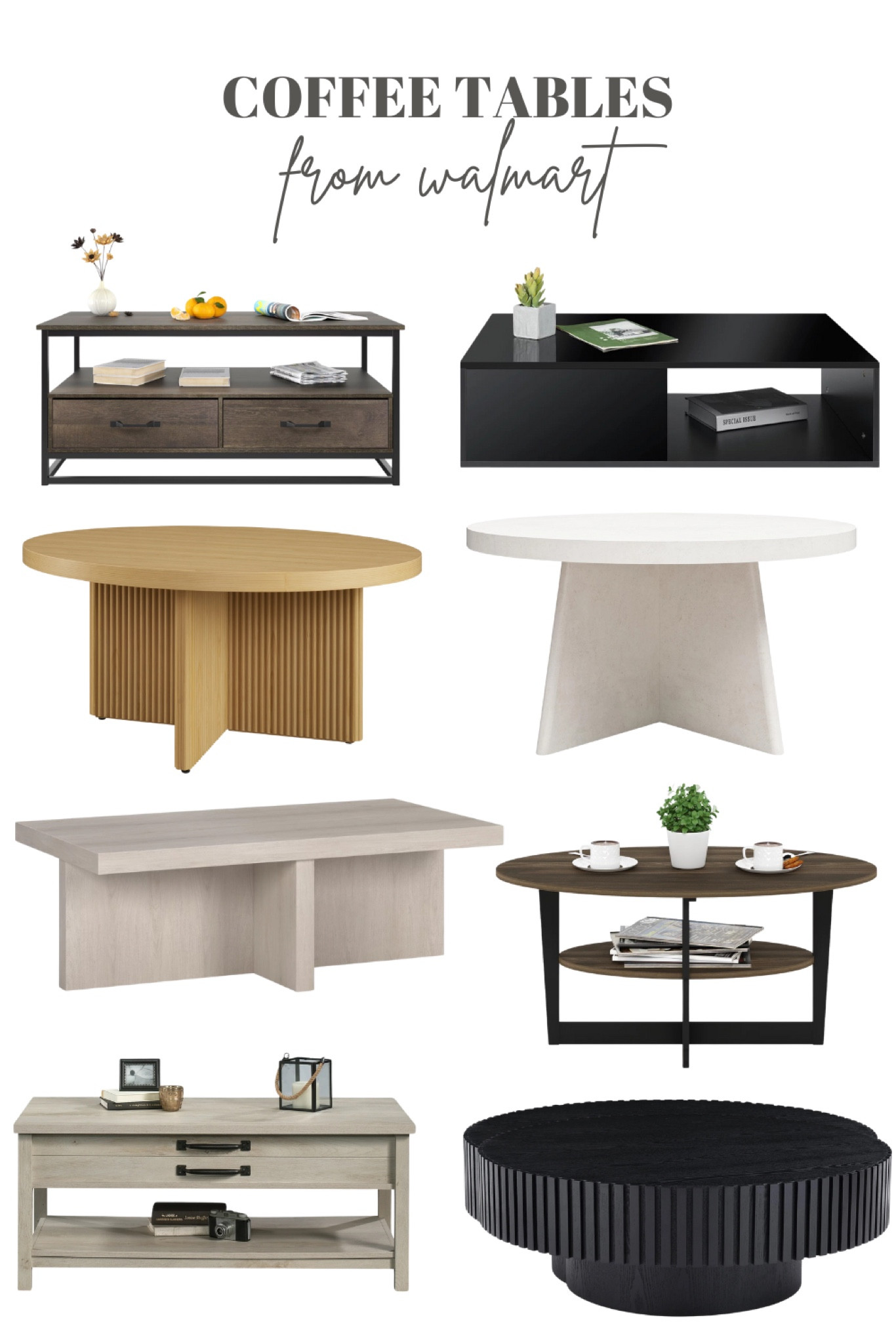Some great Coffee Table options for every home! 	Modern Coffee Tables, Rustic Coffee Tables, Wooden Coffee Tables, Mid-Century Coffee Tables, Round Coffee Tables, Rectangular Coffee Tables, Industrial Coffee Tables, Storage Coffee Tables

#LTKgiftguide #LTKhome #LTKsale