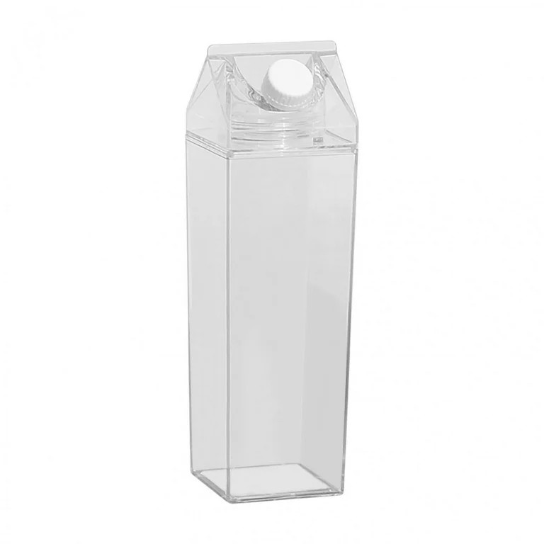 Christmas Gifts Deals for Days!Jovati Milk Carton Water Bottle Transparent Square Milk Bottle Por... | Walmart (US)