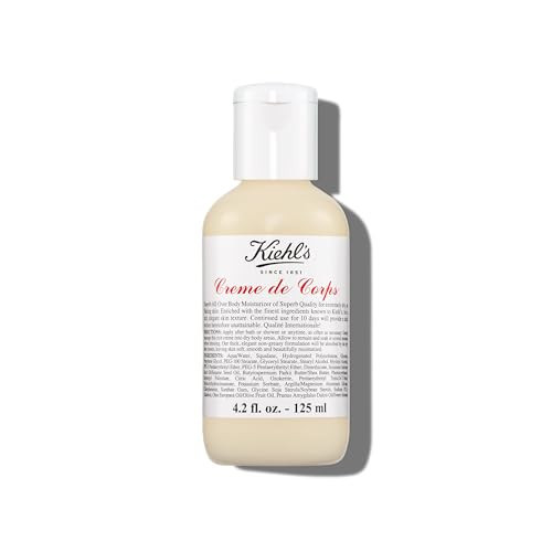 Kiehl's Creme de Corps, Rich, Luscious Body Lotion, with Cocoa Butter and Shea Butter for Fast Absorbing Hydration, Skin Feels Soft and Smooth, Suitable for All Skin Types - 4.2 fl oz | Amazon (US)