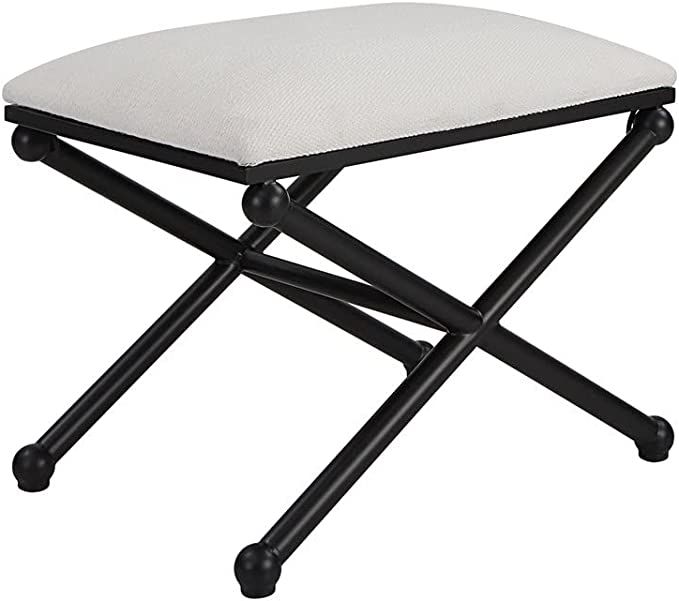 Andrews Black and White Small Bench | Amazon (US)