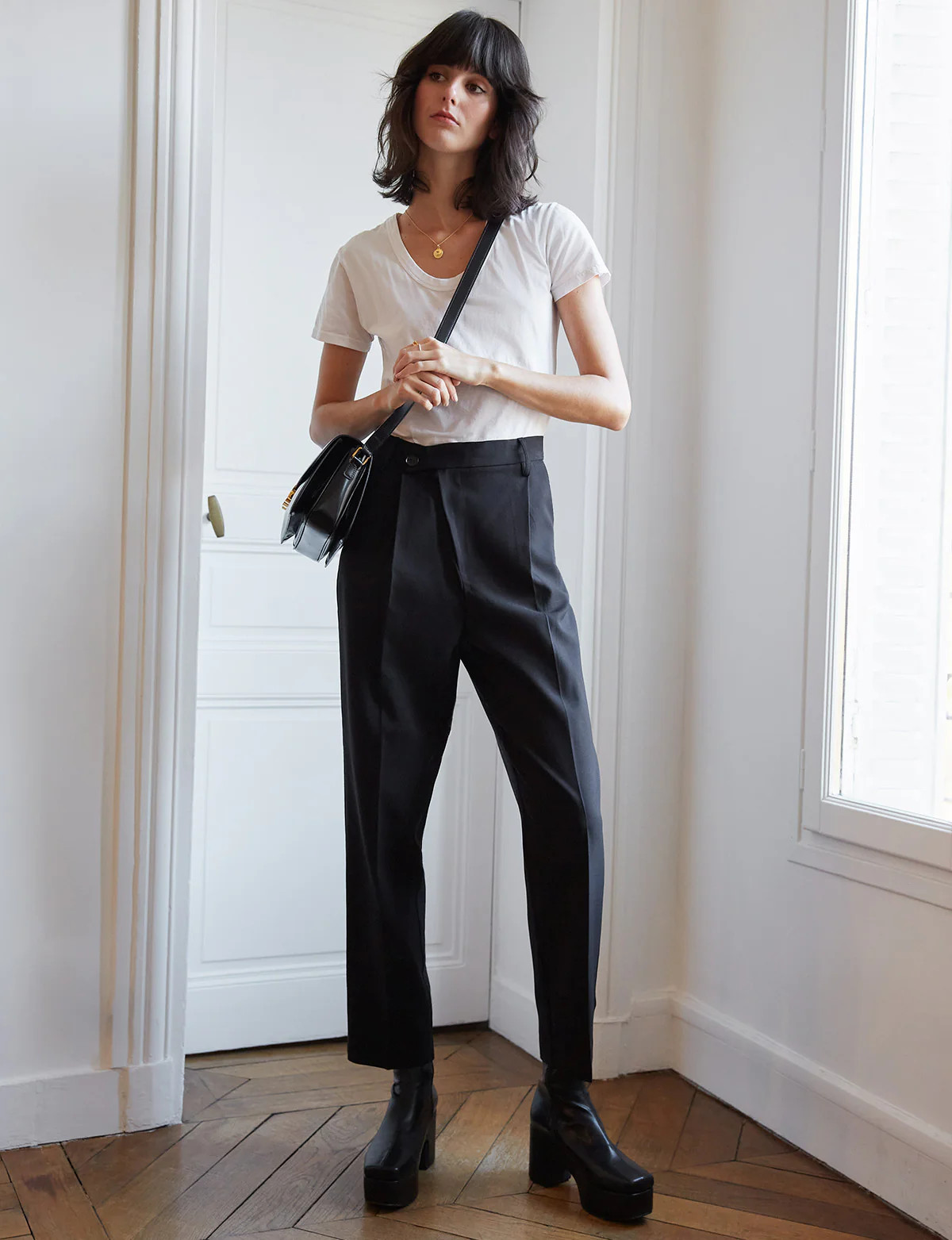 Black Crossover Pant | Pixie Market