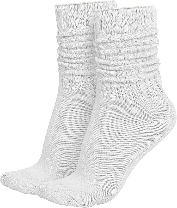 MDR Lightweight Cotton Slouch Sock For Women and Men 1 Pair Made in USA Size 9 to 11 | Amazon (US)