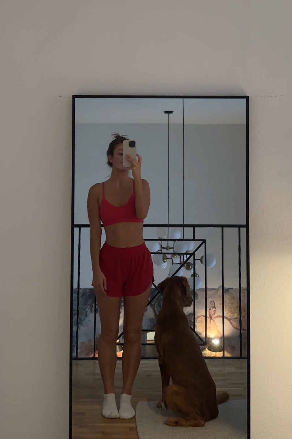 two different pieces but this red set is 🔥

can’t link top but it’s aritzia!