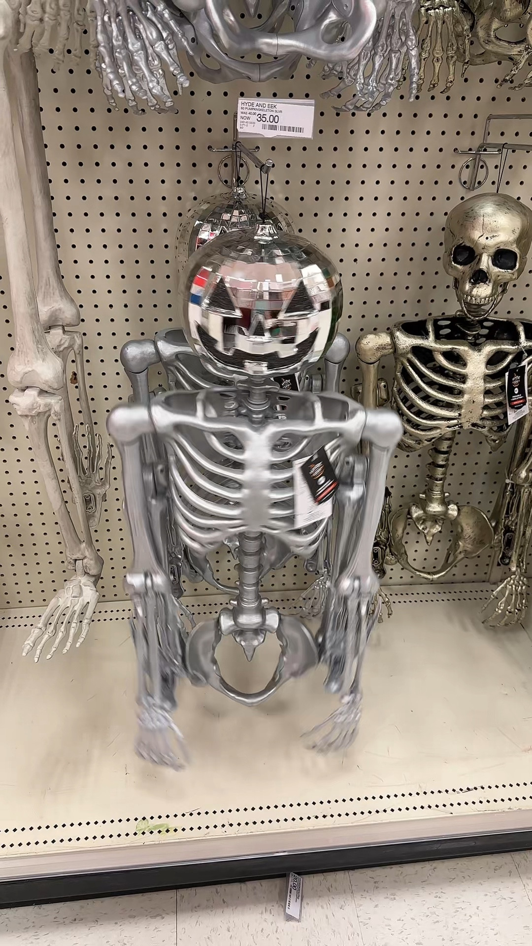 🎶“Spinning in my highest heels, love
Shining just for you” 🎶
Disco/Mirrorball 60 inch Poseable Pumpkin Head Skeleton - also comes in two smaller sizes! 🪩🎃 #DiscoSkeleton #PumpkinHeadSkeleton #MirrorballSkeleton #MirrorballTaylorSwift #TaylorSwift #TaylorSwiftHalloween #HalloweenSkeleton #HalloweenDecor

#LTKSeasonal #LTKHome #LTKFindsUnder50