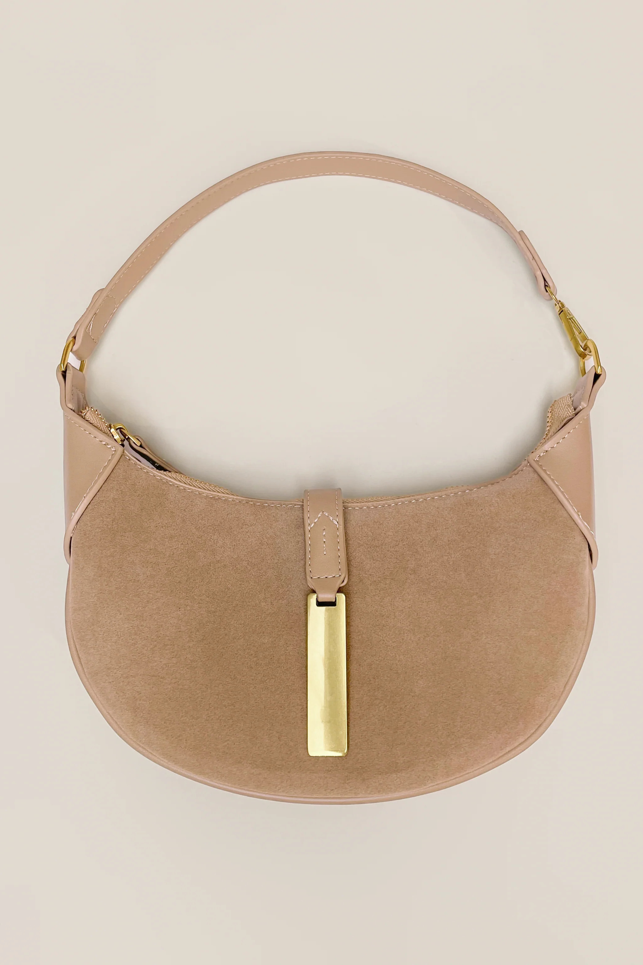 Beige Bria Crossbody Bag | JLUXLABEL
