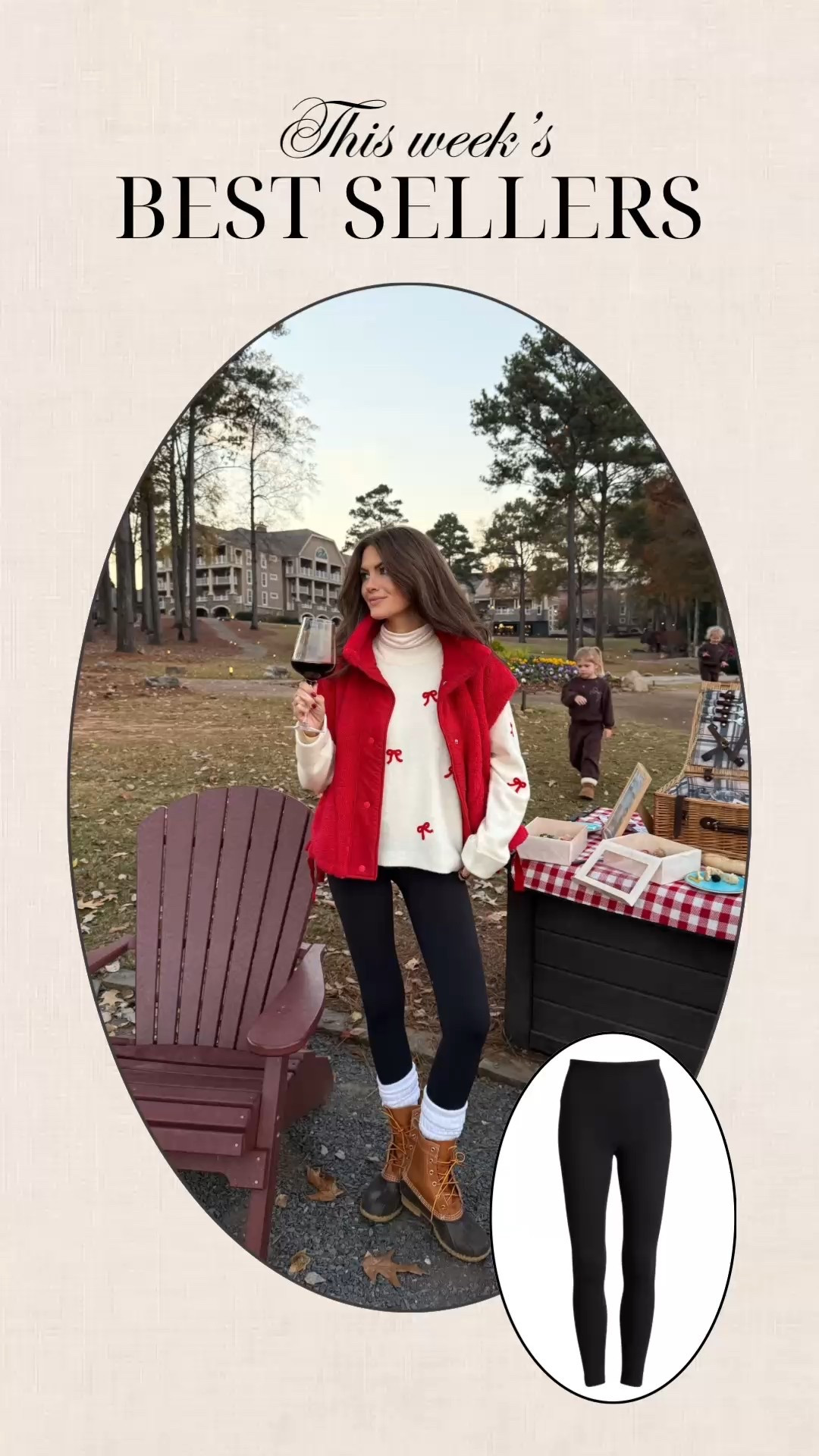 What I wore for a night by the bonfire! These leggings were a weekly best seller! 

Cozy outfit, free people vest, leggings outfit, sweater with bows 

#holidayoutfit #cozyoutfit #cozyoutfitinspo #beanboots 



#LTKHoliday #LTKFindsUnder100 #LTKCyberWeek