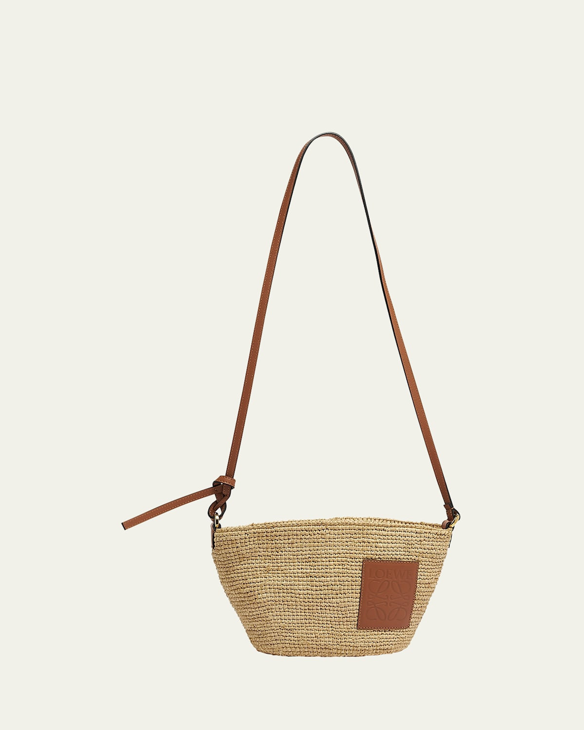 x Paula's Ibiza Pochette Medium Raffia Crossbody Bag | Bergdorf Goodman