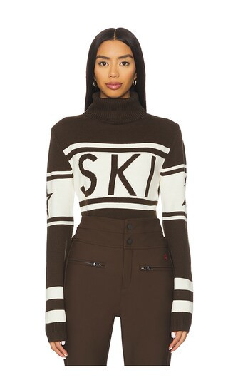 Perfect Moment Schild Sweater in Chocolate. - size XS | Revolve Clothing (Global)