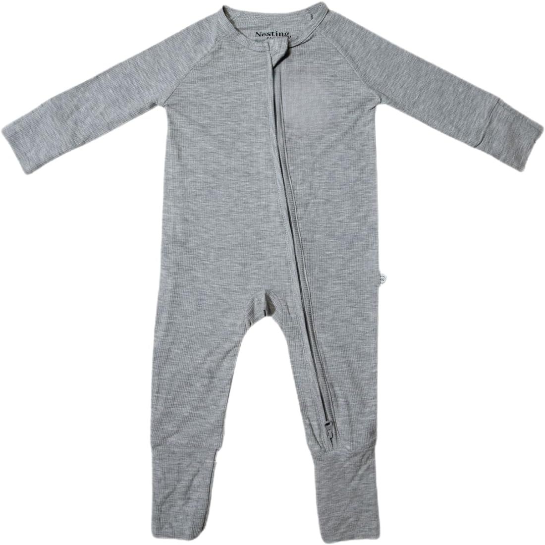 Nesting Club Bamboo Baby Romper, Bamboo Baby Pajamas and Loungewear–Newborn- 12-Months Gender N... | Amazon (US)