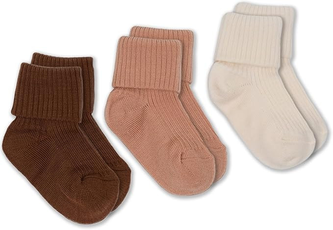 Woolino Wool Baby Socks, Washable Merino Wool Infant Toddler Kids Socks, Newborn to 8 Years (Pack... | Amazon (US)