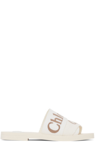 White Woody Slides | SSENSE