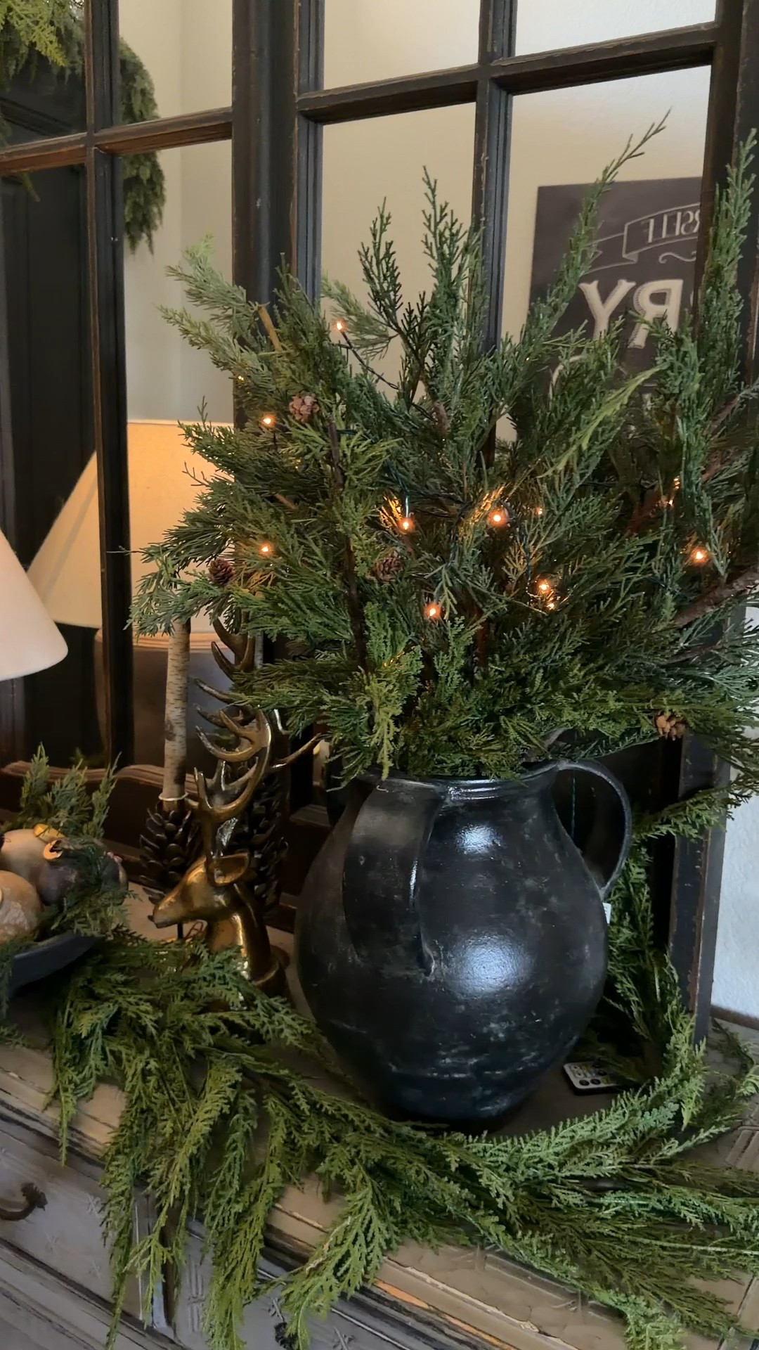 Here’s a beautiful way to style your entry way table or dresser. 

#LTKHome #LTKSeasonal #LTKHoliday