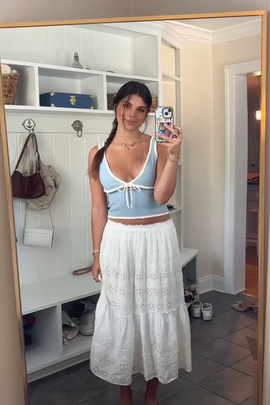 Top is Djerf Avenue
Skirt is Lucky brand (thrifted)