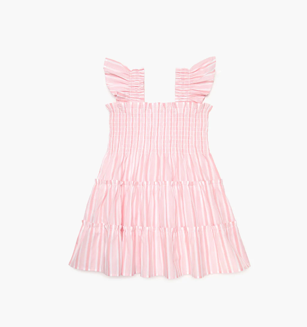 The Tiny Ellie Nap Dress - Pink Variegated Stripe | Hill House Home US