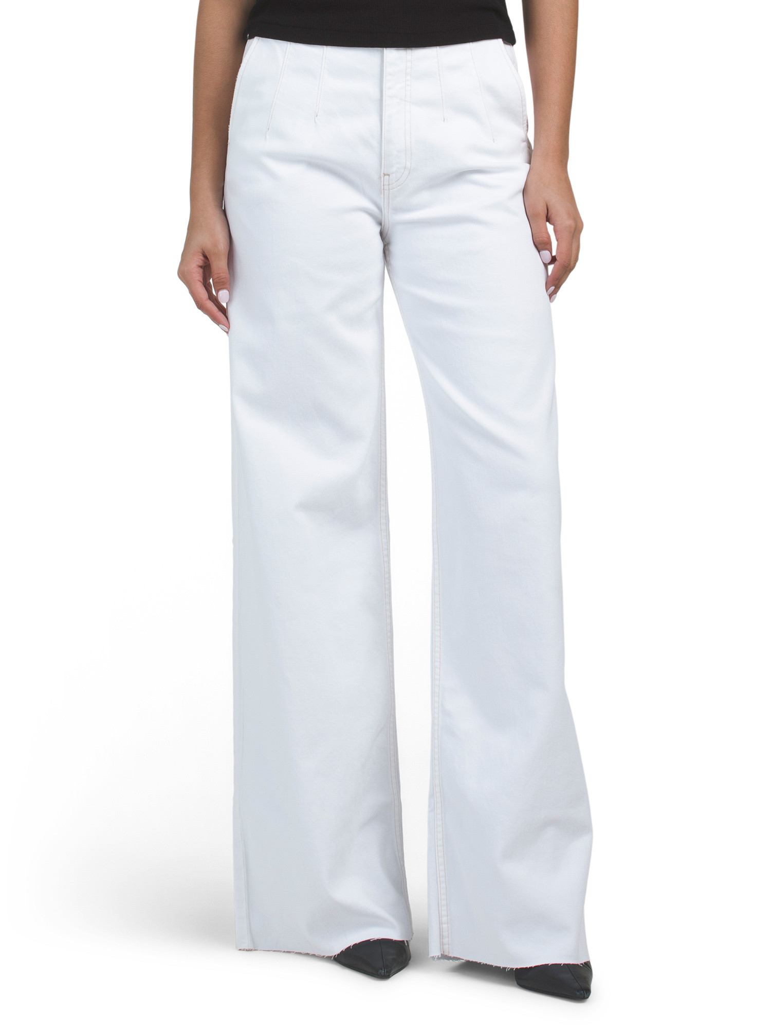James High Rise Darted Wide Leg Pants | TJ Maxx