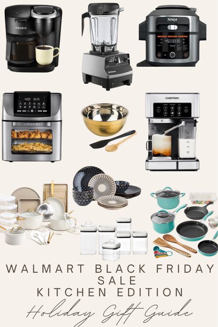 Shop my favorite kitchen appliances and accessories from the Walmart Black Friday sale. Kitchen appliances, kitchen accessories, pots and pans, espresso machine, air fryer, ninja blender, food containers, pressure cooker, keurig #kitchenappliances #walmart #walmartblackfriday 

#LTKhome #LTKGiftGuide #LTKCyberweek