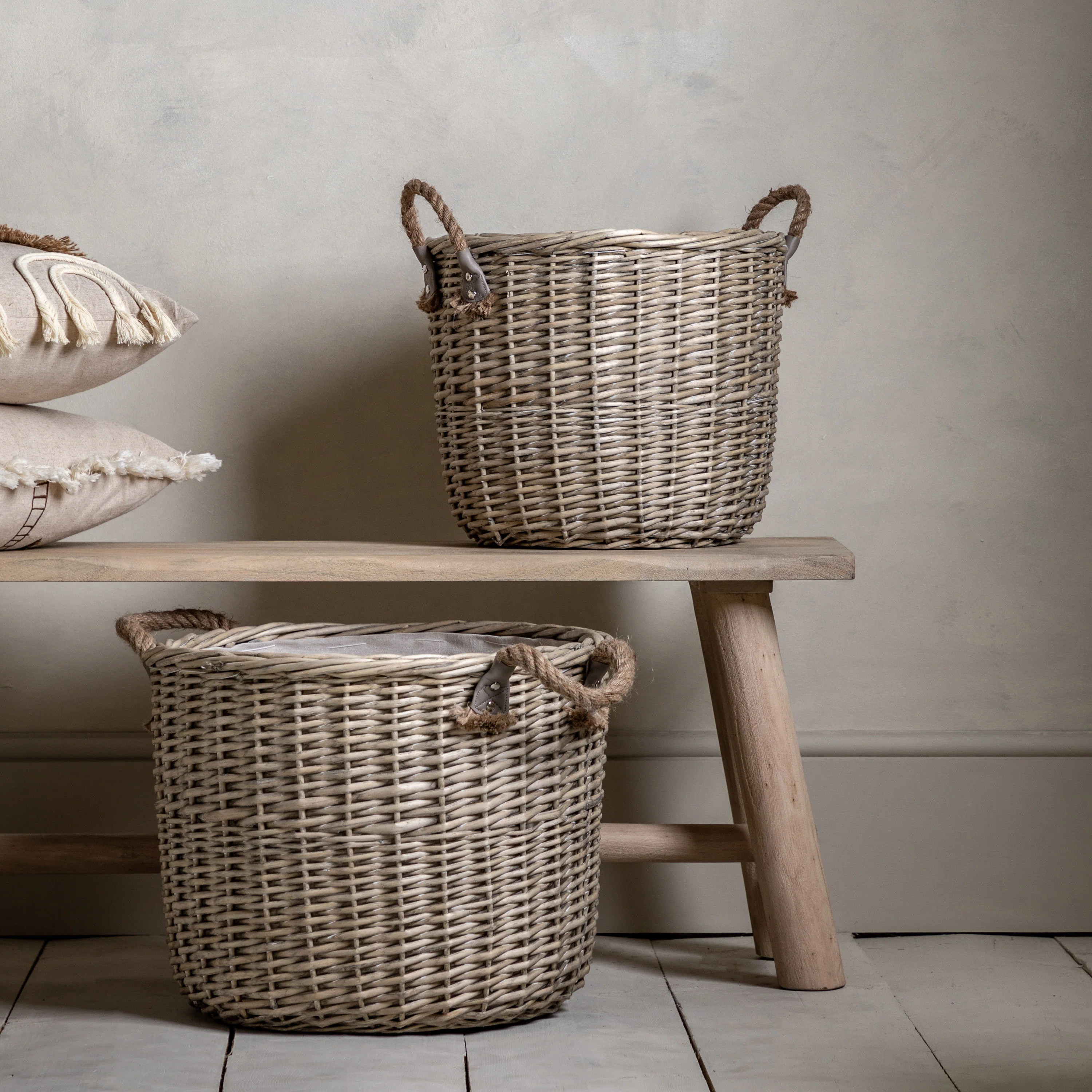 17 Stories Wicker / Willow / Linen Basket | Wayfair UK