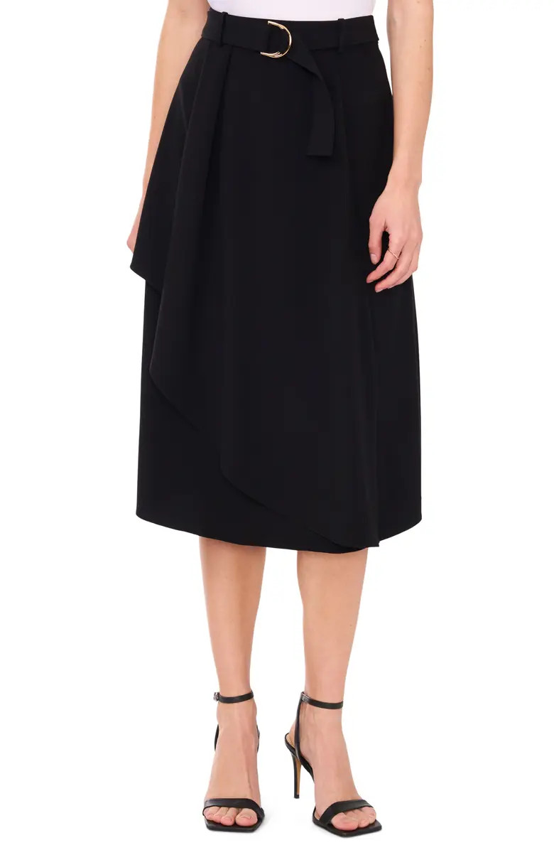Halogen® Asymmetric Faux Wrap Belted Skirt | Nordstrom | Nordstrom