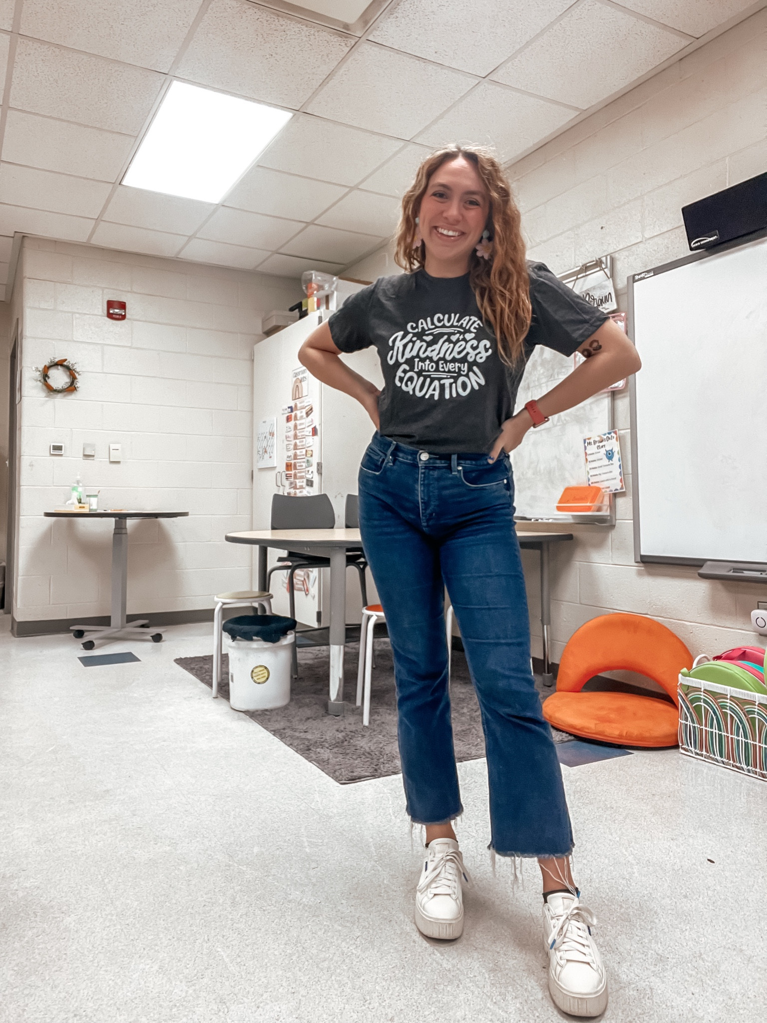 Teacher outfit, teacher style, teacher fashion, teacher shirts, teacher tees, teacher t-shirts, math teacher shirts, work jeans, comfortable work outfit, casual work outfit

#LTKworkwear #LTKfindsunder100 #LTKfindsunder50