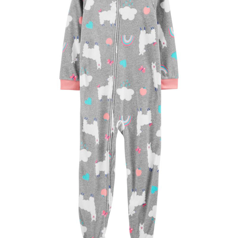 1-Piece Llama Fleece Footie PJs | Carter's