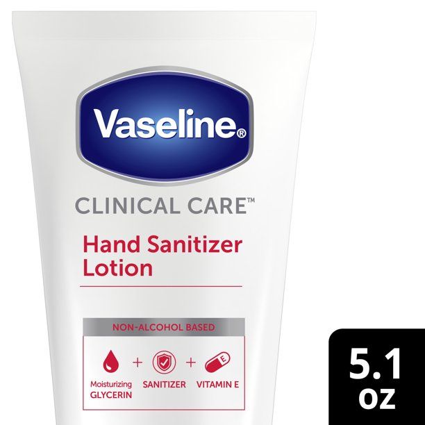 Vaseline Clinical Care Hand Sanitizer Lotion 2-in-1 Hydrating Skin Care Moisturizes and Eliminate... | Walmart (US)