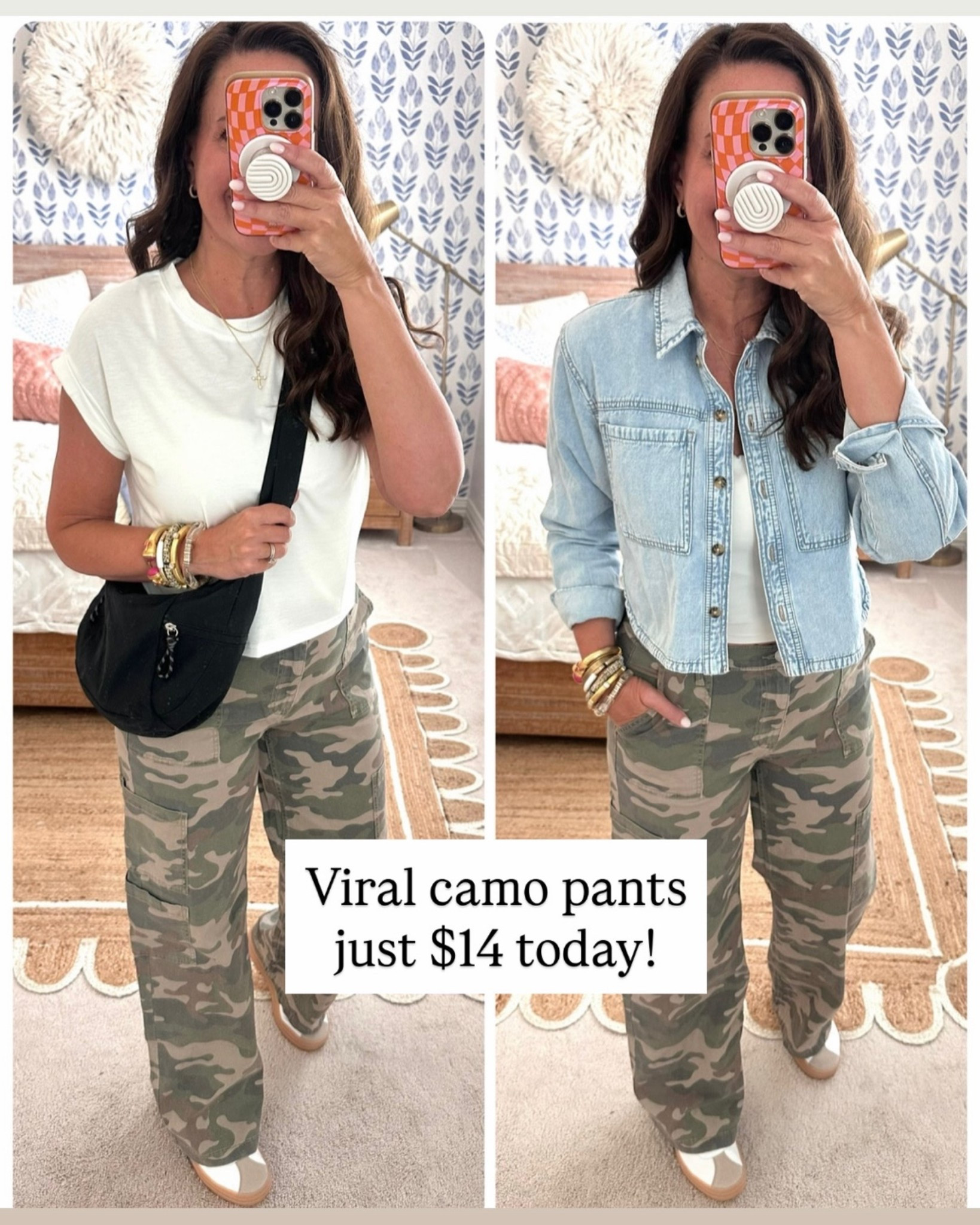 Just $14 today!! These viral camo pants are the cutest! Wearing a medium. Available in XXS-4X
.

#LTKmomlife #LTKOver40 #LTKSaleAlert