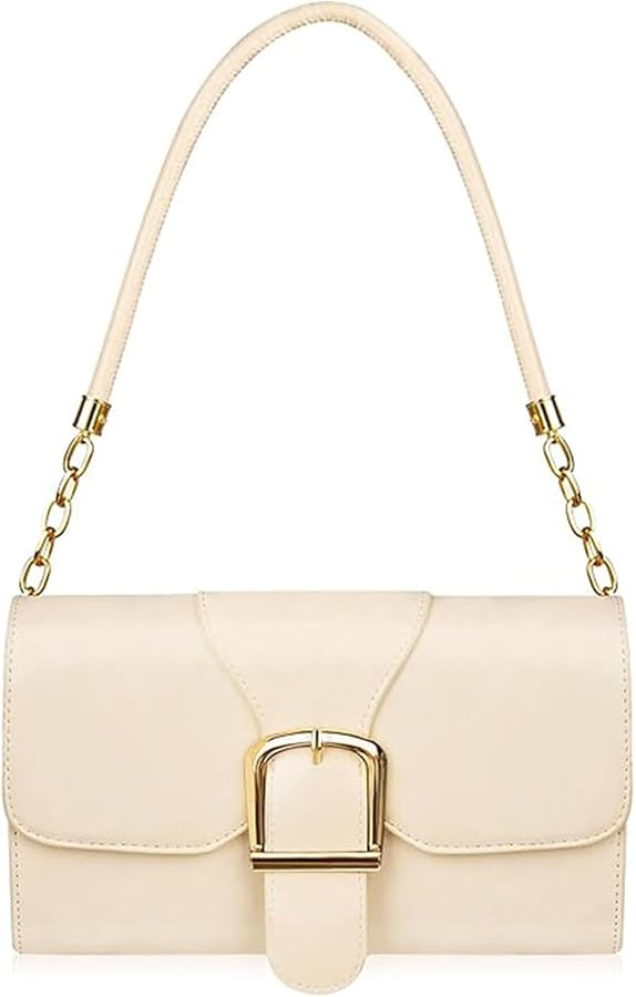 Shoulder Bag for Women, Cute Soft PU Leather Small Crossbody Purses Handbags, Trendy Underarm Bag... | Amazon (US)